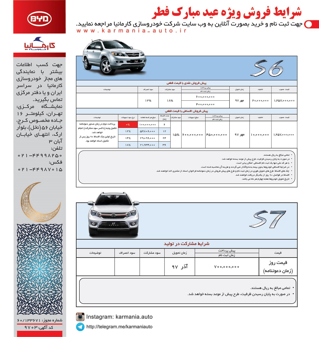 شرایط فروش کارمانیا