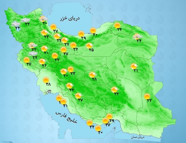 وضعیت هوای کشور